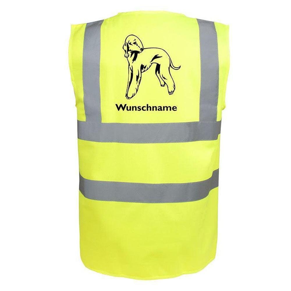 Bedlington Terrier 2- Hundesport Warnweste Sicherheitsweste mit Hundemotiv-Tierisch-tolle Geschenke