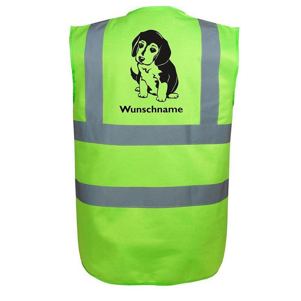 Beagle 5 - Hundesport Warnweste Sicherheitsweste mit Hundemotiv-Tierisch-tolle Geschenke-Tierisch-tolle-Geschenke