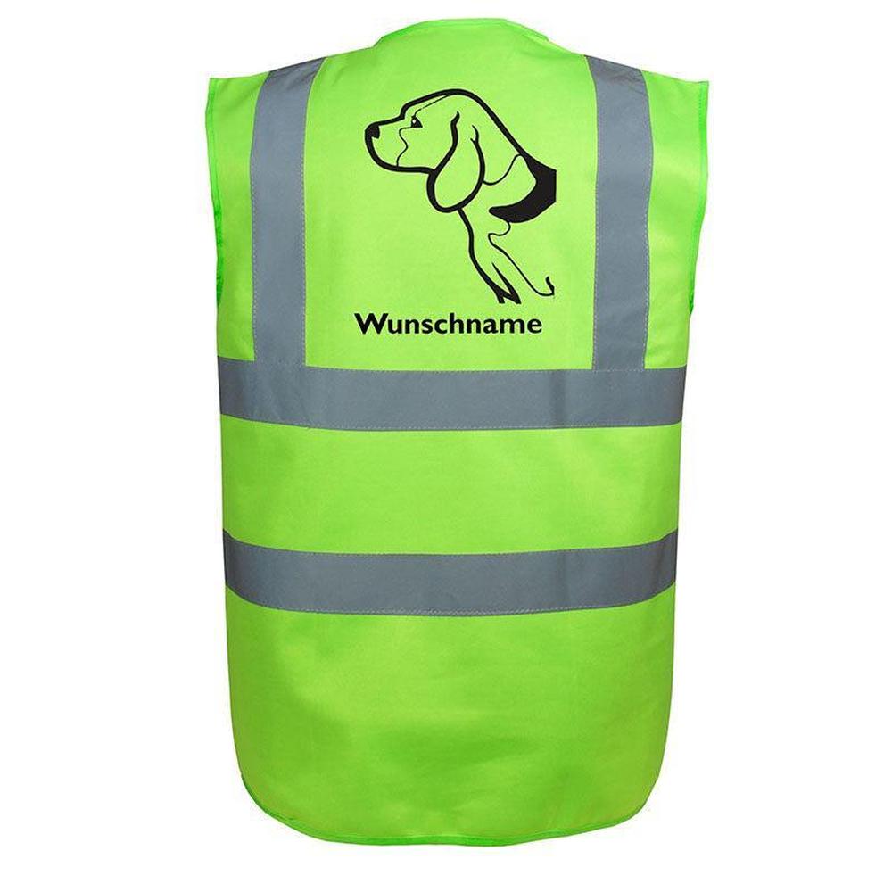 Beagle 4 - Hundesport Warnweste Sicherheitsweste mit Hundemotiv-Tierisch-tolle Geschenke-Tierisch-tolle-Geschenke