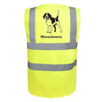 Beagle 3 - Hundesport Warnweste Sicherheitsweste mit Hundemotiv-Tierisch-tolle Geschenke