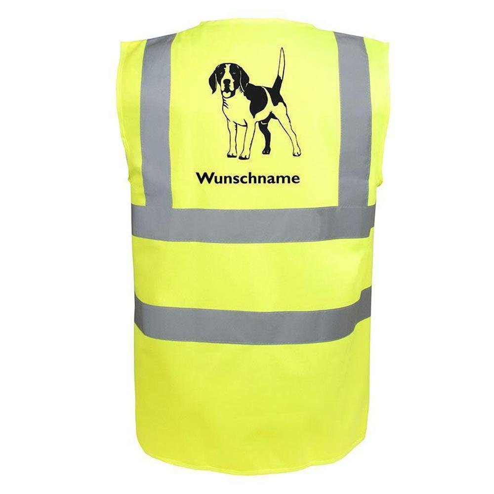 Beagle 3 - Hundesport Warnweste Sicherheitsweste mit Hundemotiv-Tierisch-tolle Geschenke