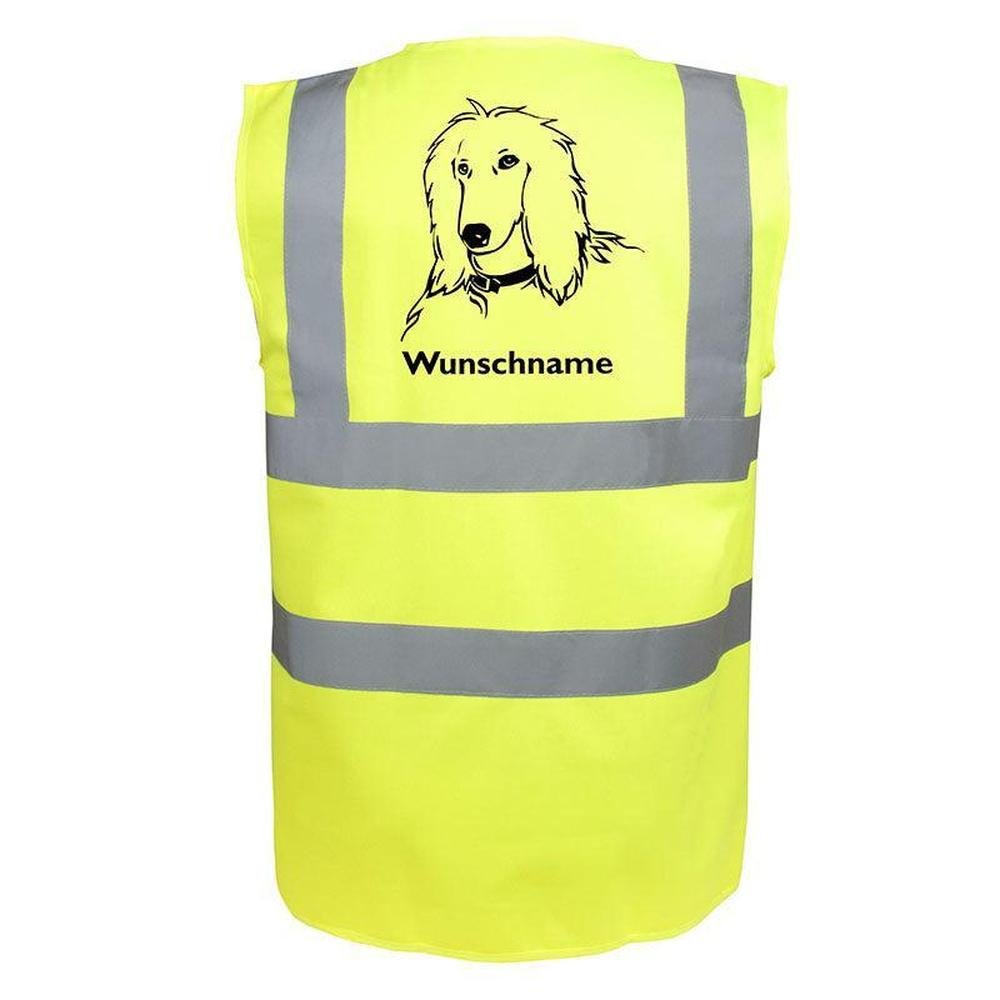 Afghane 2 - Hundesport Warnweste Sicherheitsweste mit Hundemotiv-Tierisch-tolle Geschenke