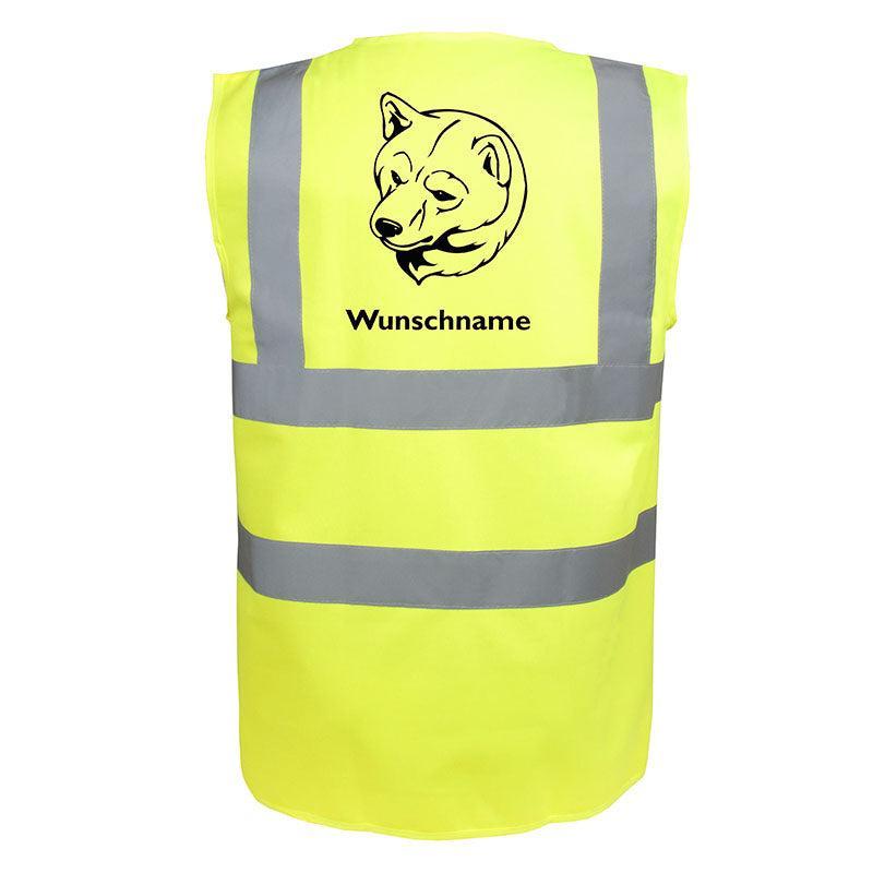 Shiba Inu 2 - Hundesport Warnweste Sicherheitsweste mit Hundemotiv-Tierisch-tolle Geschenke