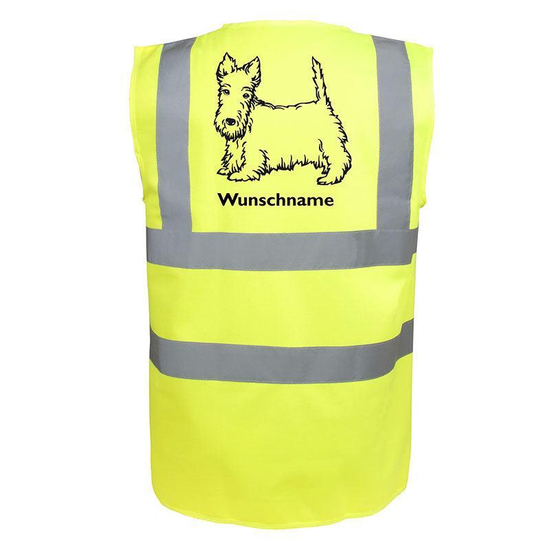 Scottish Terrier 4 - Hundesport Warnweste Sicherheitsweste mit Hundemotiv-Tierisch-tolle Geschenke