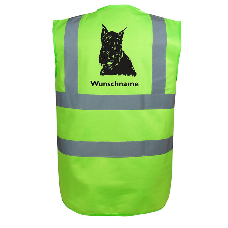 Scottish Terrier 3 - Hundesport Warnweste Sicherheitsweste mit Hundemotiv-Tierisch-tolle Geschenke-Tierisch-tolle-Geschenke