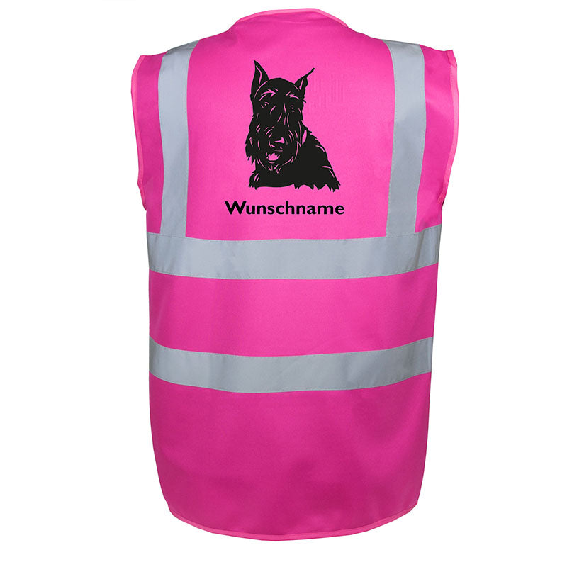 Scottish Terrier 3 - Hundesport Warnweste Sicherheitsweste mit Hundemotiv-Tierisch-tolle Geschenke-Tierisch-tolle-Geschenke