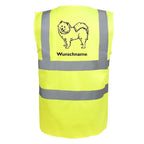 Samojede 2 - Hundesport Warnweste Sicherheitsweste mit Hundemotiv-Tierisch-tolle Geschenke