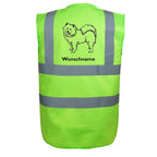 Samojede 2 - Hundesport Warnweste Sicherheitsweste mit Hundemotiv-Tierisch-tolle Geschenke-Tierisch-tolle-Geschenke