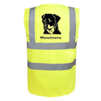 Rottweiler 1 - Hundesport Warnweste Sicherheitsweste mit Hundemotiv-Tierisch-tolle Geschenke