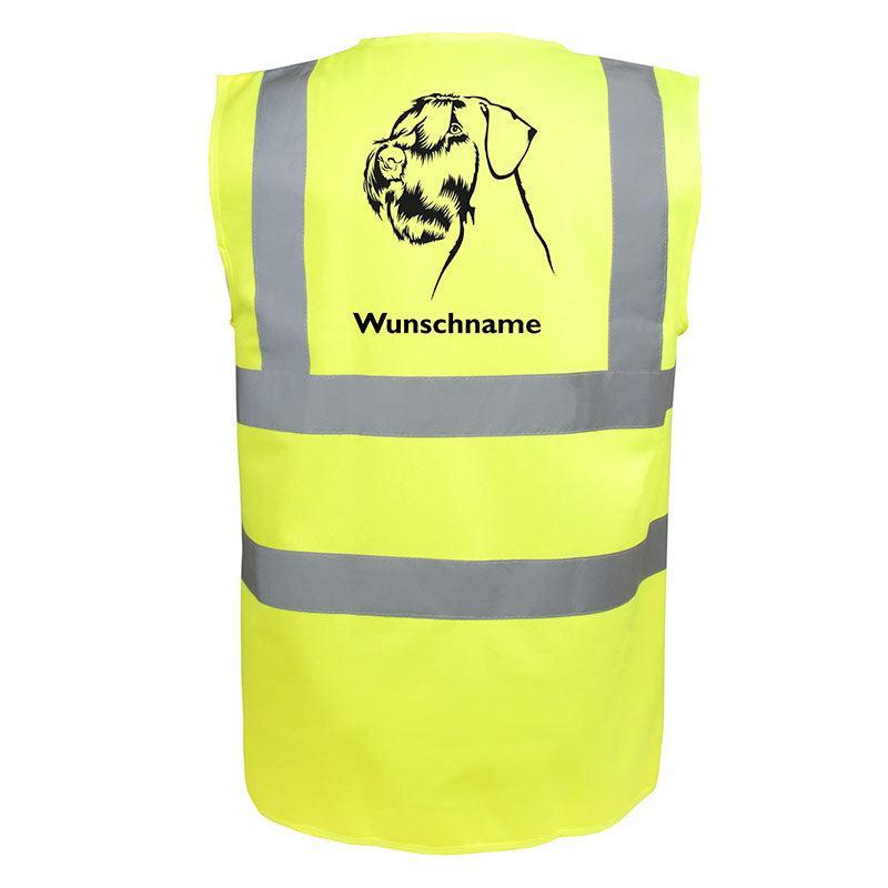 Riesenschnauzer 2 - Hundesport Warnweste Sicherheitsweste mit Hundemotiv-Tierisch-tolle Geschenke