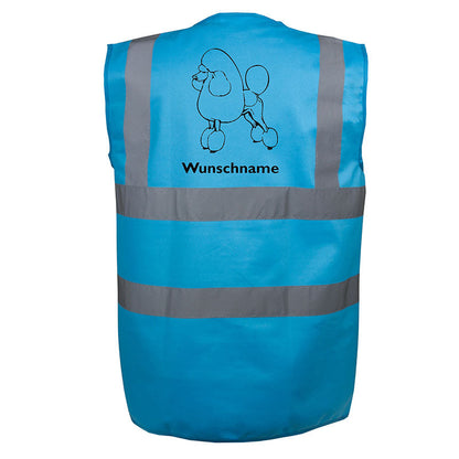 Pudel - Hundesport Warnweste Sicherheitsweste mit Hundemotiv-Tierisch-tolle Geschenke-Tierisch-tolle-Geschenke