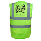 Papillon 2 - Hundesport Warnweste Sicherheitsweste mit Hundemotiv-Tierisch-tolle Geschenke-Tierisch-tolle-Geschenke