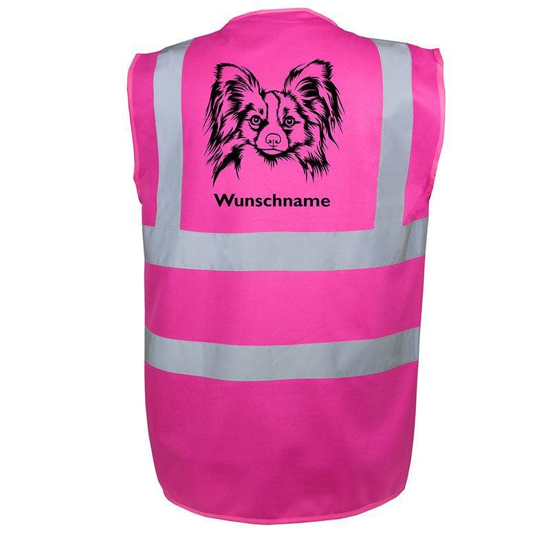 Papillon 2 - Hundesport Warnweste Sicherheitsweste mit Hundemotiv-Tierisch-tolle Geschenke-Tierisch-tolle-Geschenke