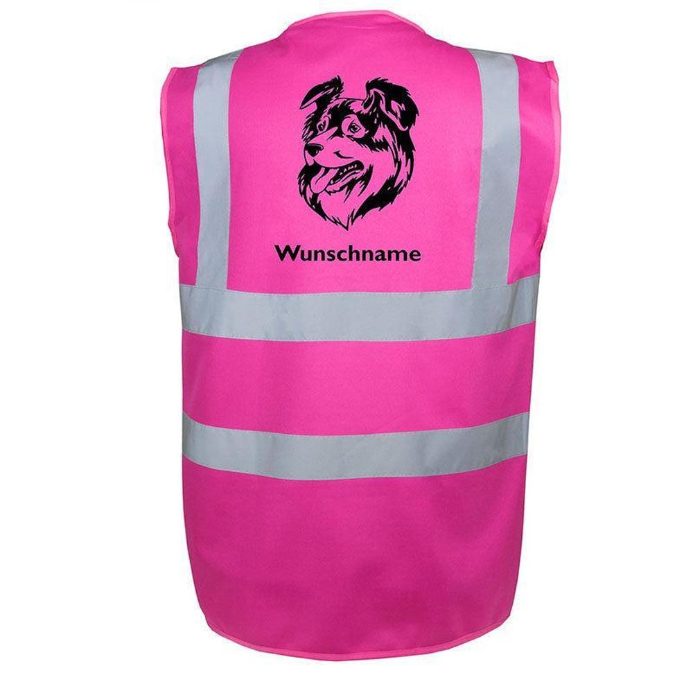 Australian Shepherd 3 - Hundesport Warnweste Sicherheitsweste mit Hundemotiv-Tierisch-tolle Geschenke-Tierisch-tolle-Geschenke