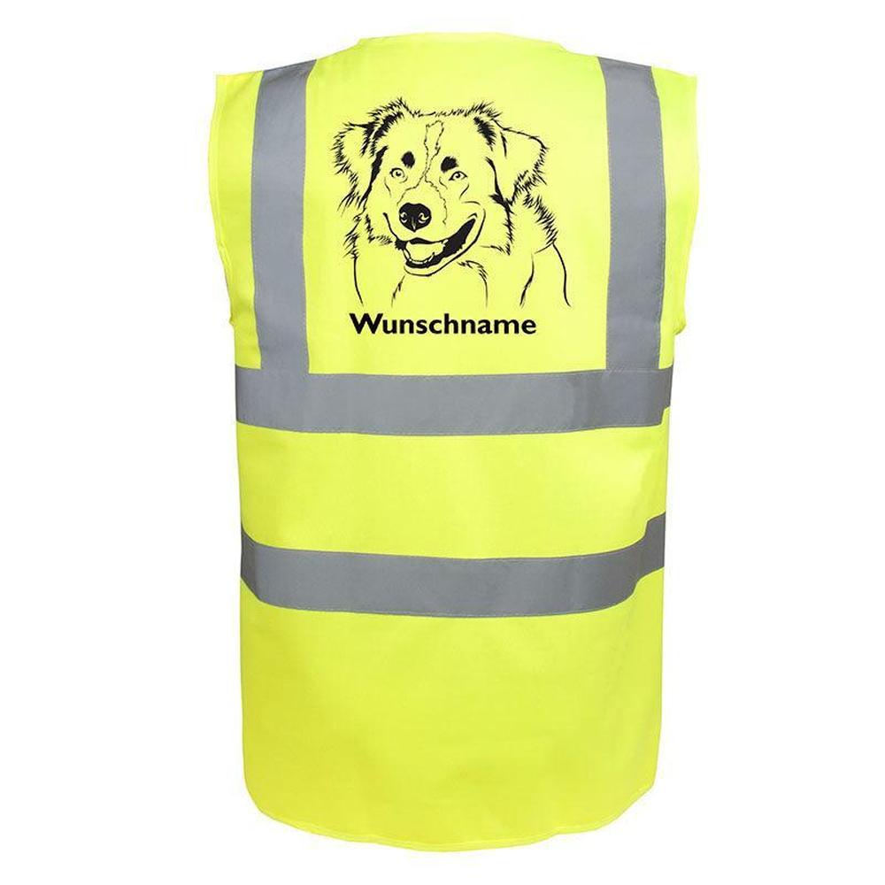 Australian Shepherd 2 - Hundesport Warnweste Sicherheitsweste mit Hundemotiv-Tierisch-tolle Geschenke