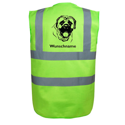 Mastiff 2 - Hundesport Warnweste Sicherheitsweste mit Hundemotiv-Tierisch-tolle Geschenke-Tierisch-tolle-Geschenke