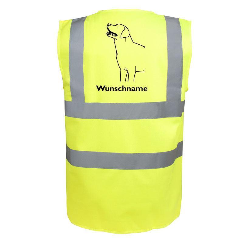 Labrador Retriever 3 - Hundesport Warnweste Sicherheitsweste mit Hundemotiv-Tierisch-tolle Geschenke