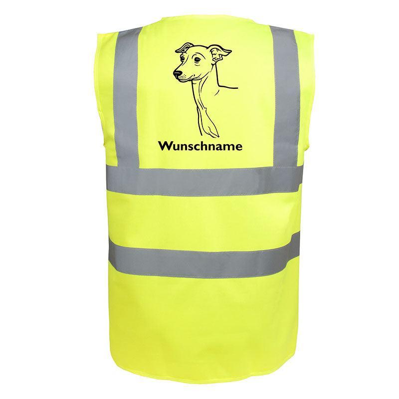 Italienisches Windspiel Greyhound - Hundesport Warnweste Sicherheitsweste mit Hundemotiv-Tierisch-tolle Geschenke