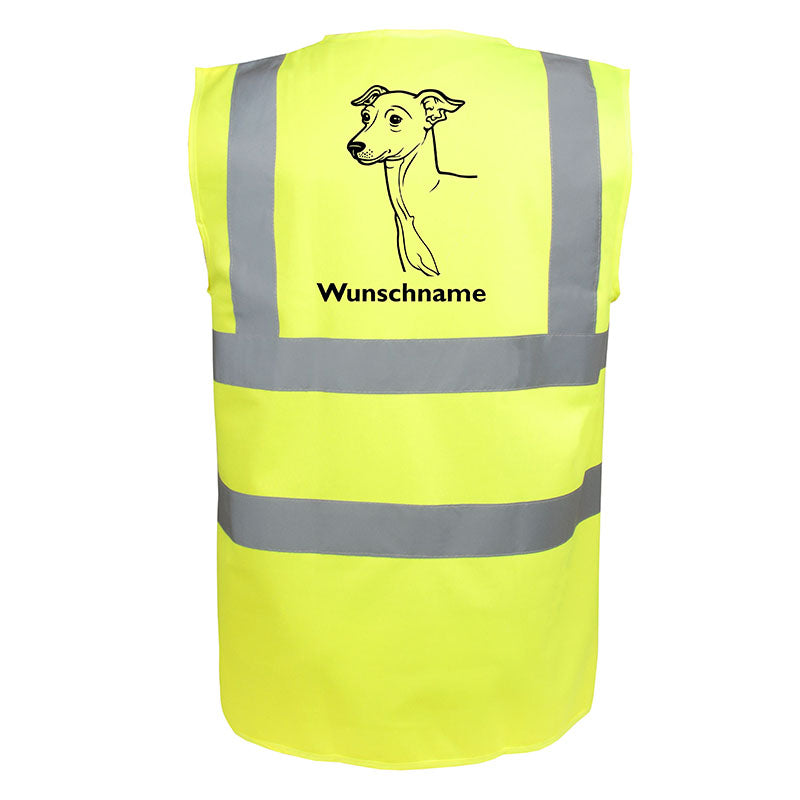 Italienisches Windspiel Greyhound - Hundesport Warnweste Sicherheitsweste mit Hundemotiv-Tierisch-tolle Geschenke-Tierisch-tolle-Geschenke