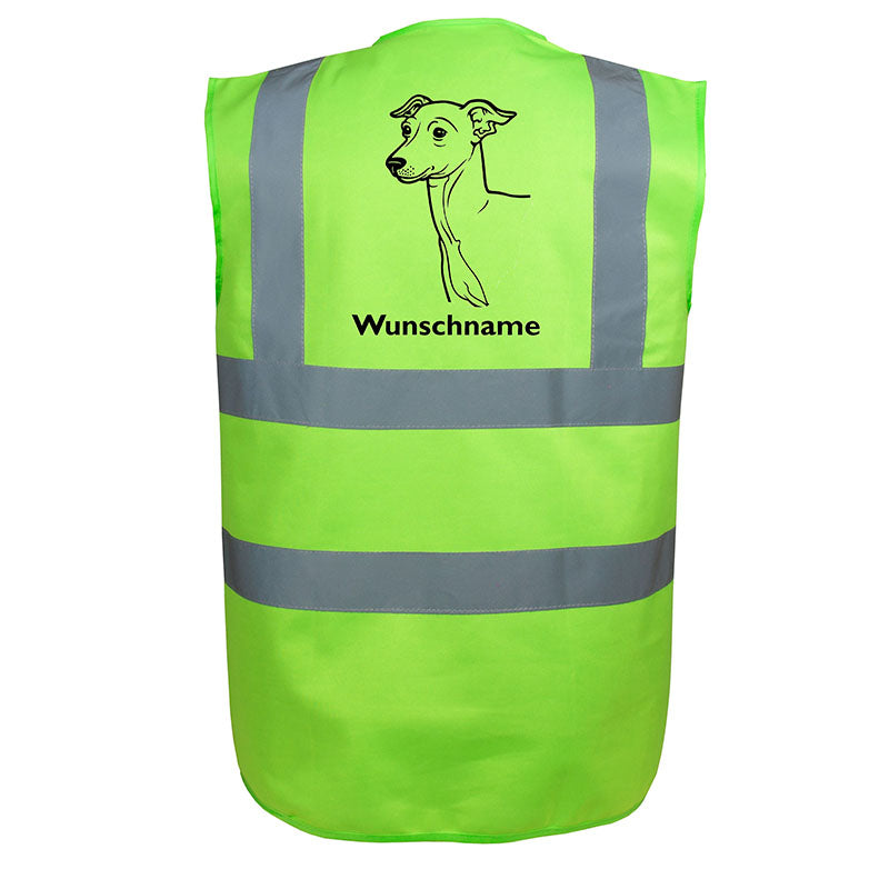 Italienisches Windspiel Greyhound - Hundesport Warnweste Sicherheitsweste mit Hundemotiv-Tierisch-tolle Geschenke-Tierisch-tolle-Geschenke