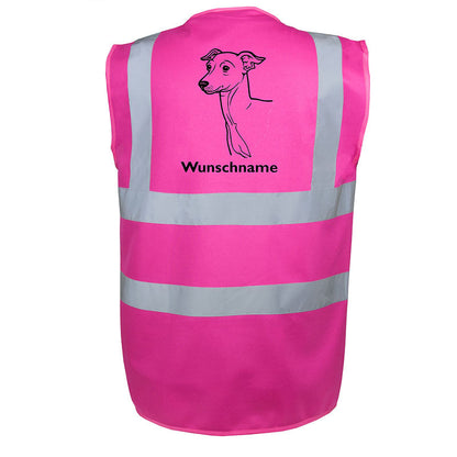 Italienisches Windspiel Greyhound - Hundesport Warnweste Sicherheitsweste mit Hundemotiv-Tierisch-tolle Geschenke-Tierisch-tolle-Geschenke