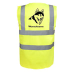 Husky Siberian - Hundesport Warnweste Sicherheitsweste mit Hundemotiv-Tierisch-tolle Geschenke