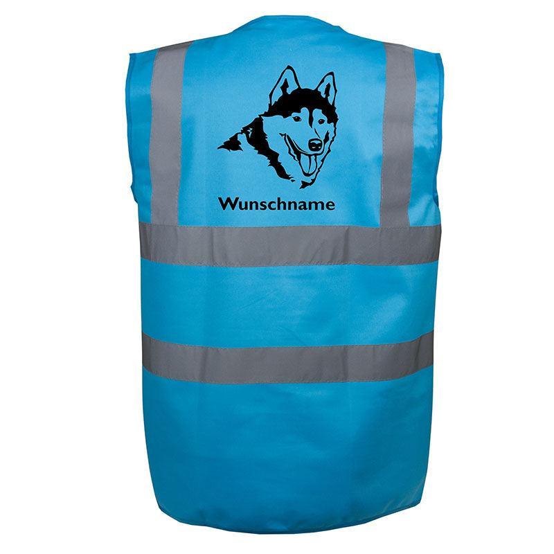 Husky Siberian - Hundesport Warnweste Sicherheitsweste mit Hundemotiv-Tierisch-tolle Geschenke-Tierisch-tolle-Geschenke