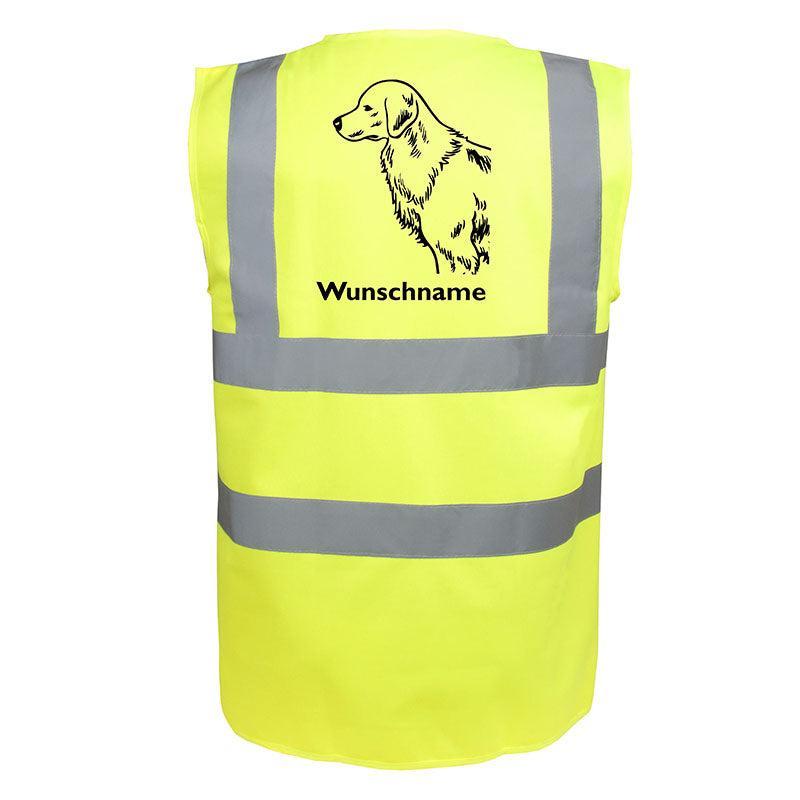 Golden Retriever 3 - Hundesport Warnweste Sicherheitsweste mit Hundemotiv-Tierisch-tolle Geschenke