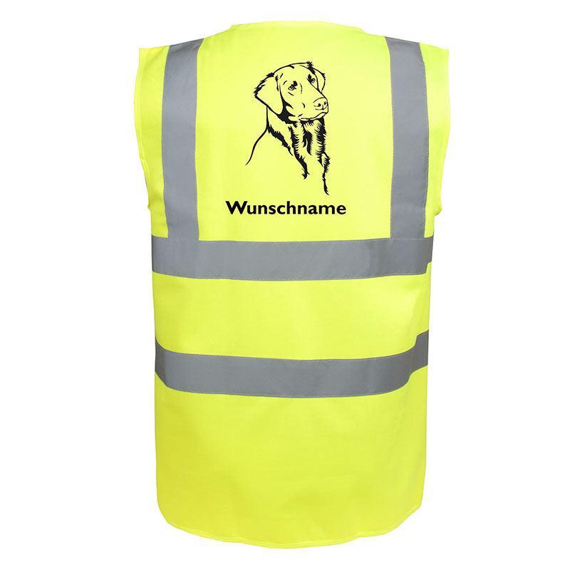 Flat Coated Retriever - Hundesport Warnweste Sicherheitsweste mit Hundemotiv-Tierisch-tolle Geschenke
