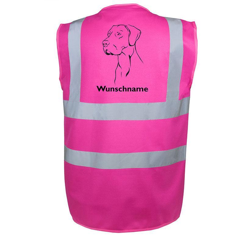 Dänische Dogge - Hundesport Warnweste Sicherheitsweste mit Hundemotiv-Tierisch-tolle Geschenke-Tierisch-tolle-Geschenke