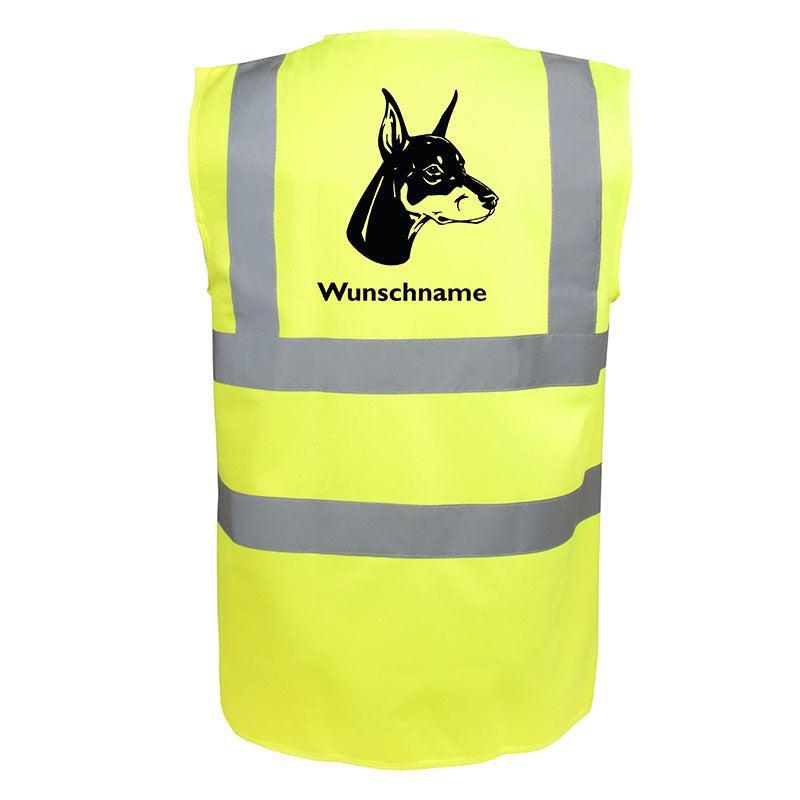 Dobermann 3 - Hundesport Warnweste Sicherheitsweste mit Hundemotiv-Tierisch-tolle Geschenke
