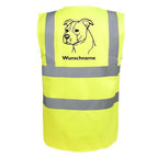 American Staffordshire Terrier unkupiert - Hundesport Warnweste Sicherheitsweste mit Hundemotiv-Tierisch-tolle Geschenke