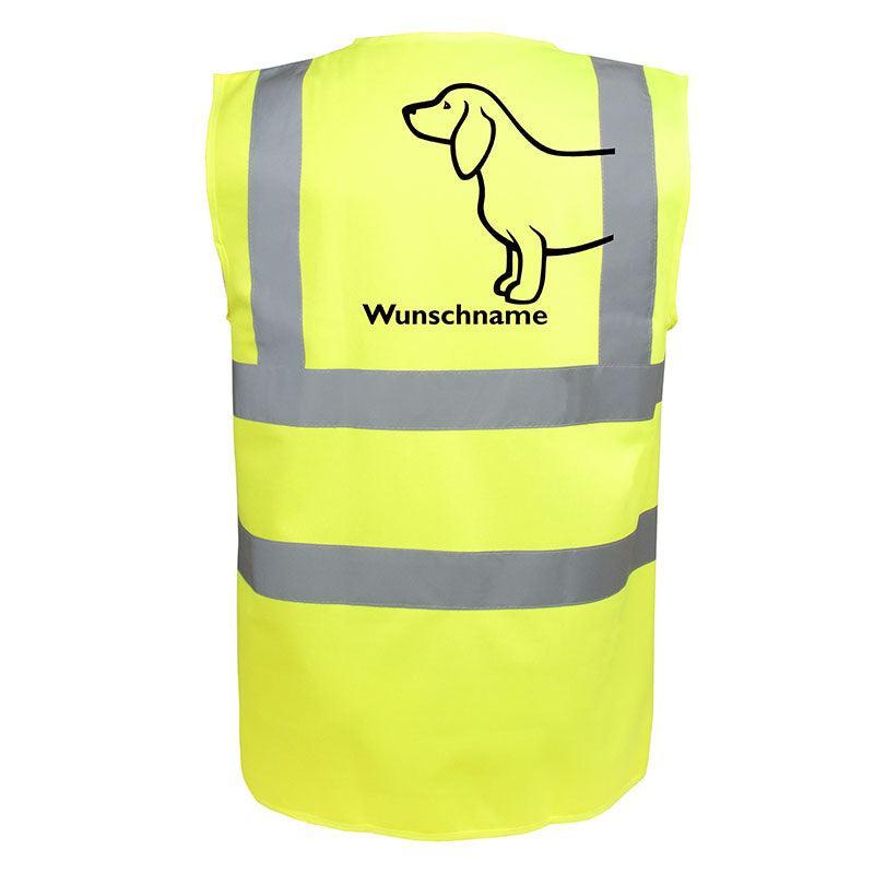 Dackel 3 - Hundesport Warnweste Sicherheitsweste mit Hundemotiv-Tierisch-tolle Geschenke