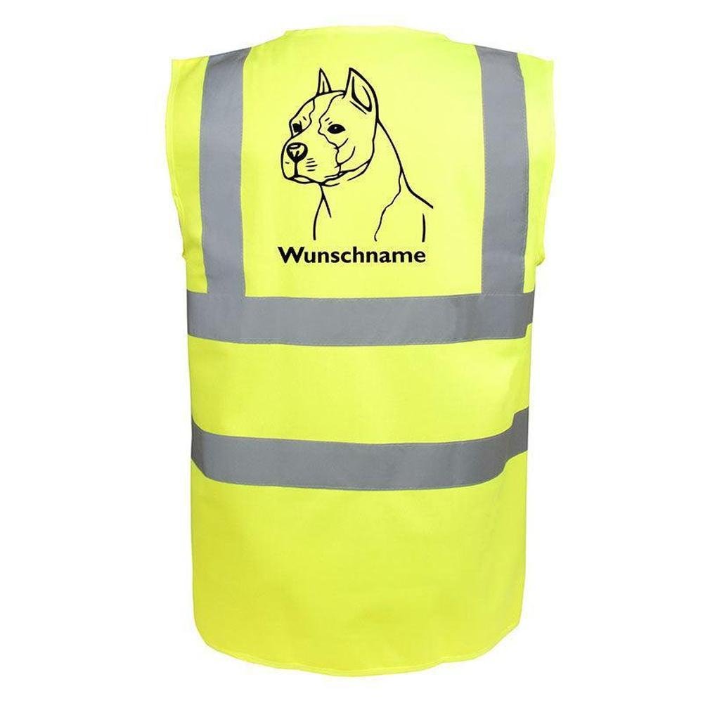 American Staffordshire Terrier - Hundesport Warnweste Sicherheitsweste mit Hundemotiv-Tierisch-tolle Geschenke