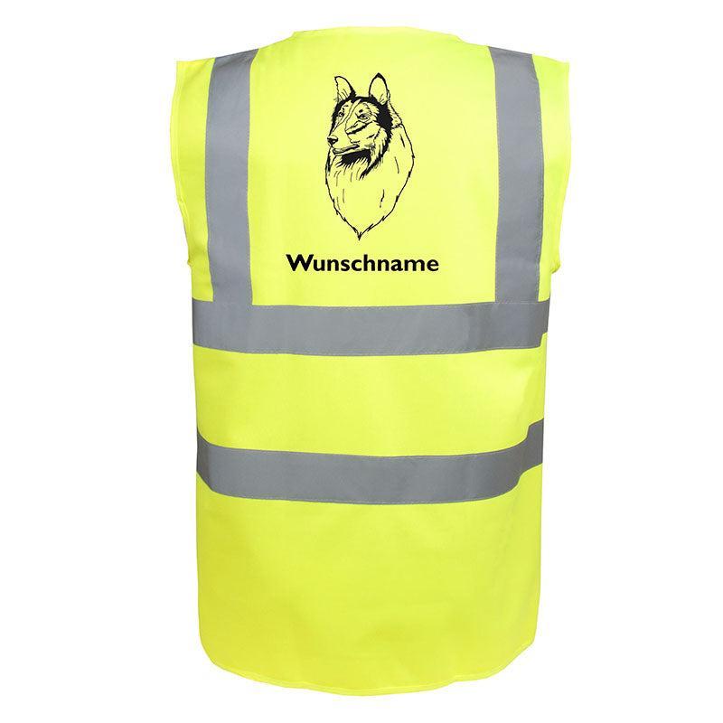 Collie 2 - Hundesport Warnweste Sicherheitsweste mit Hundemotiv-Tierisch-tolle Geschenke