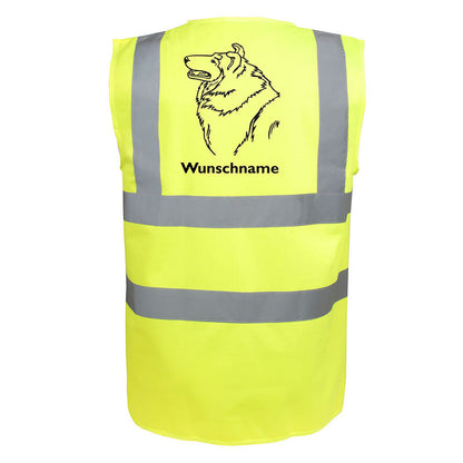 Collie - Hundesport Warnweste Sicherheitsweste mit Hundemotiv-Tierisch-tolle Geschenke-Tierisch-tolle-Geschenke