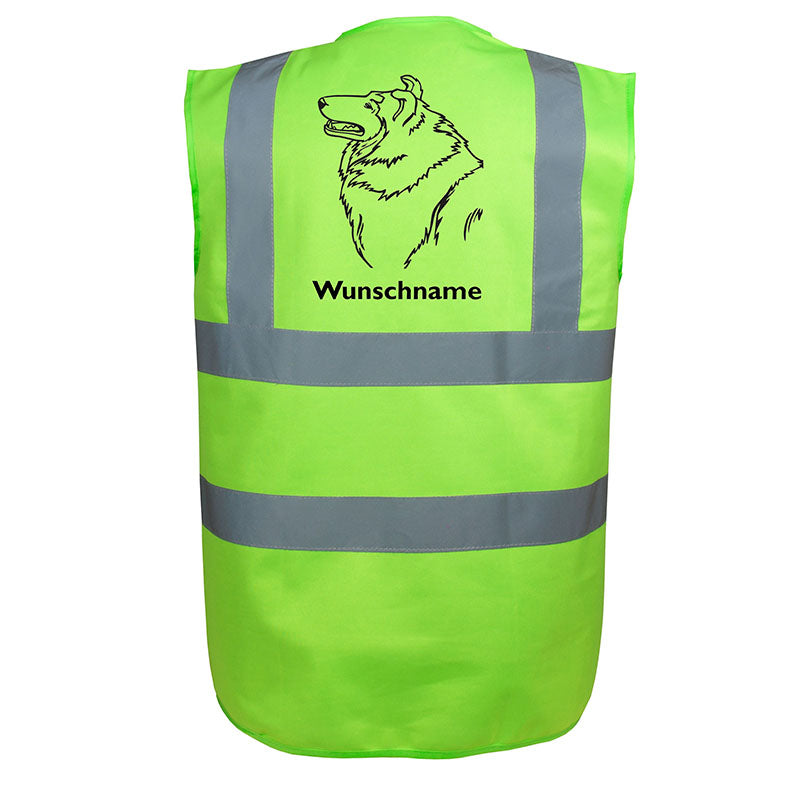 Collie - Hundesport Warnweste Sicherheitsweste mit Hundemotiv-Tierisch-tolle Geschenke-Tierisch-tolle-Geschenke