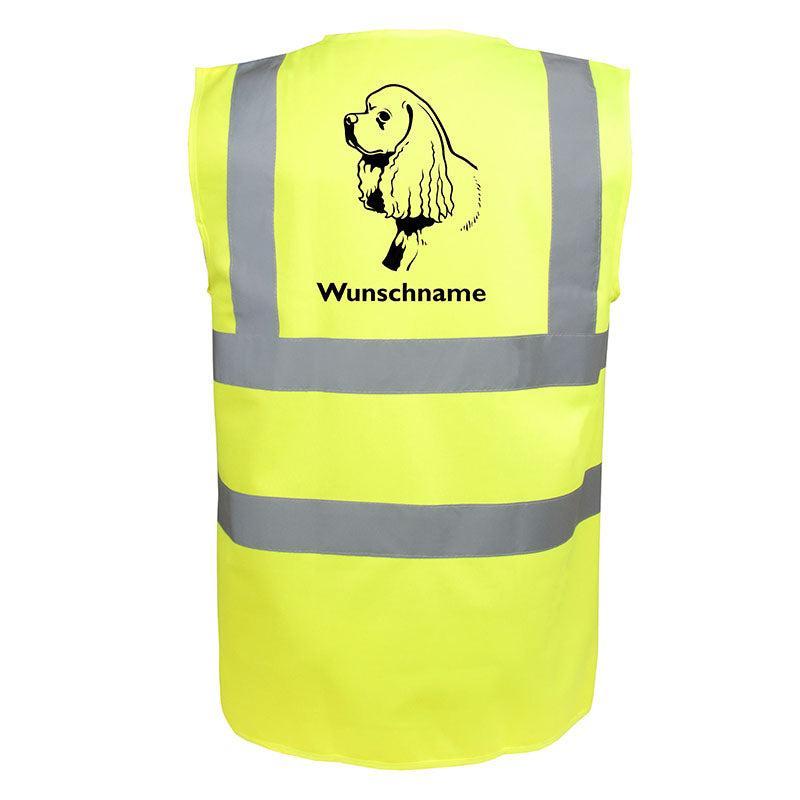Cocker Spaniel Langhaar - Hundesport Warnweste Sicherheitsweste mit Hundemotiv-Tierisch-tolle Geschenke