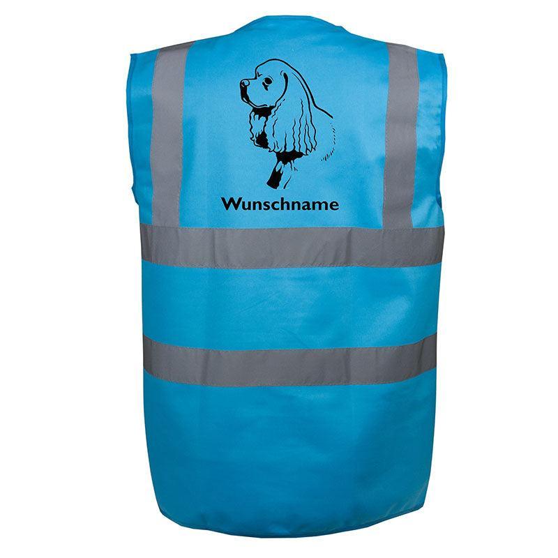 Cocker Spaniel Langhaar - Hundesport Warnweste Sicherheitsweste mit Hundemotiv-Tierisch-tolle Geschenke-Tierisch-tolle-Geschenke