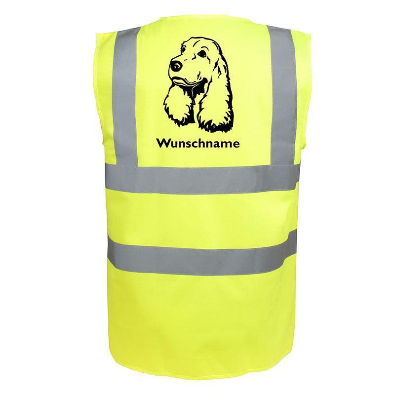 Cocker Spaniel 3 - Hundesport Warnweste Sicherheitsweste mit Hundemotiv-Tierisch-tolle Geschenke