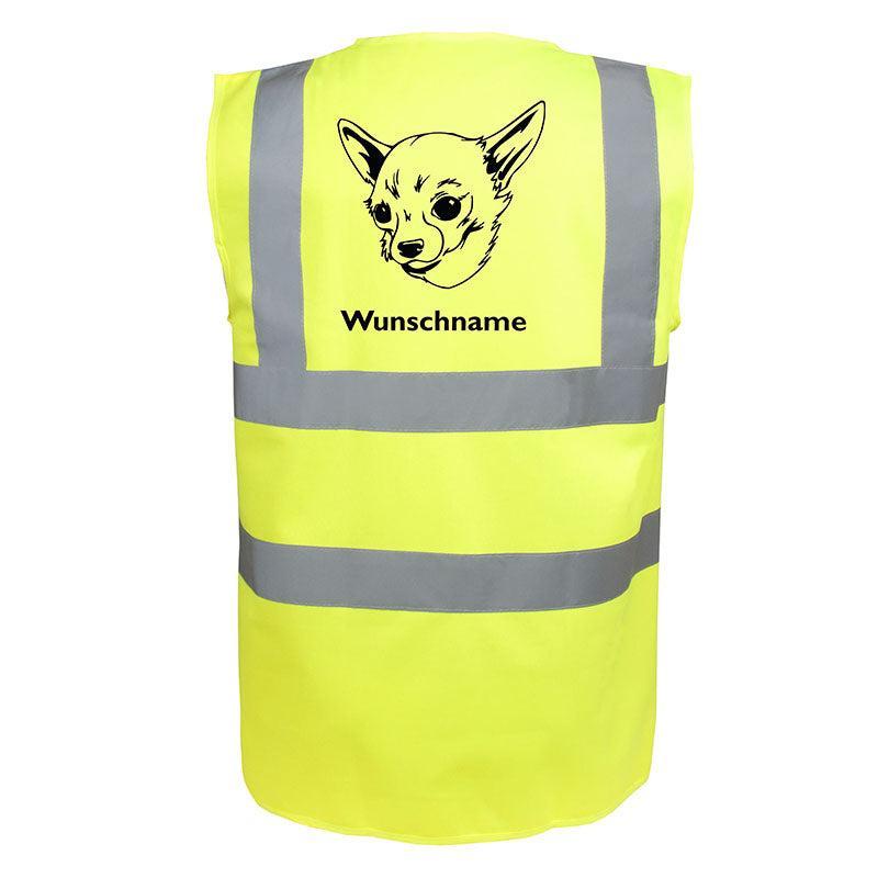 Chihuahua 4 - Hundesport Warnweste Sicherheitsweste mit Hundemotiv-Tierisch-tolle Geschenke