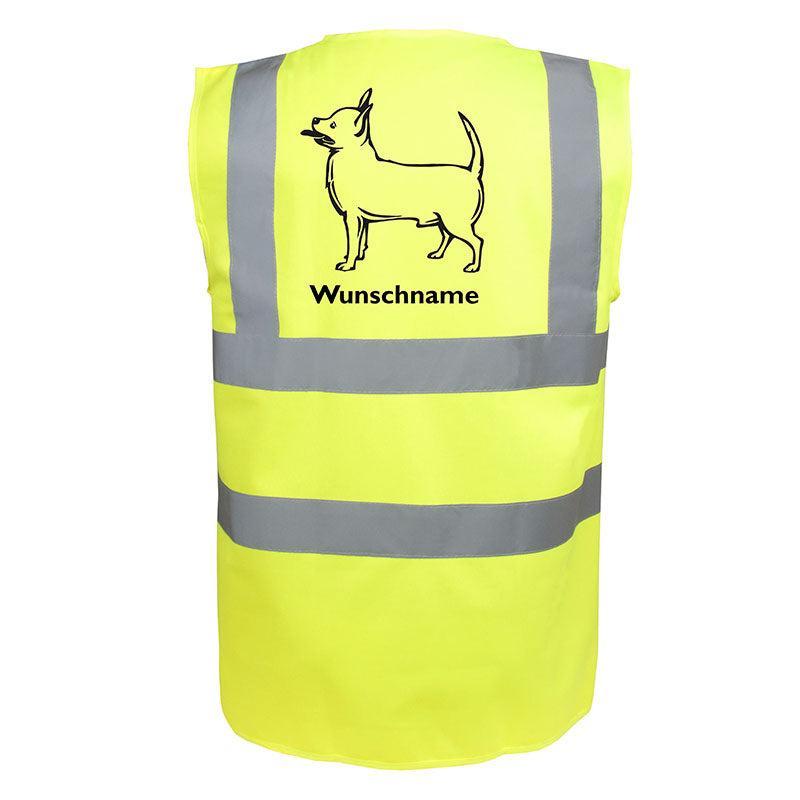 Chihuahua 3 - Hundesport Warnweste Sicherheitsweste mit Hundemotiv-Tierisch-tolle Geschenke