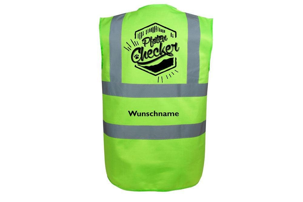 Hundesport Warnweste Sicherheitsweste: Pfoten Checker-Tierisch-tolle Geschenke