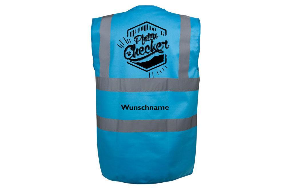Hundesport Warnweste Sicherheitsweste: Pfoten Checker-Tierisch-tolle Geschenke-Tierisch-tolle-Geschenke