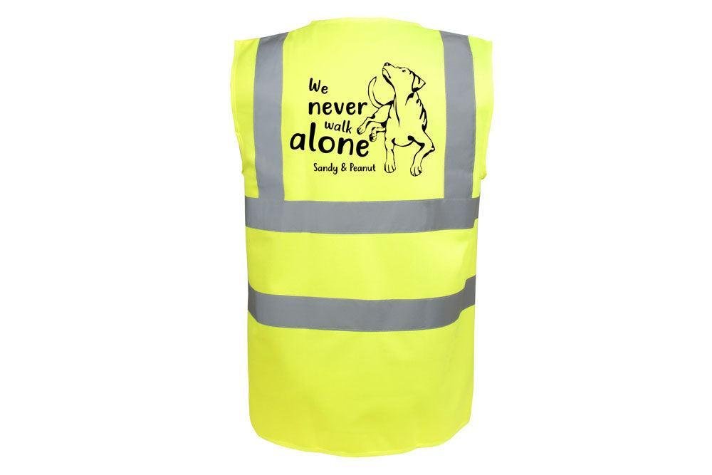 Hundesport Warnweste Sicherheitsweste: Never walk alone 4-Tierisch-tolle Geschenke