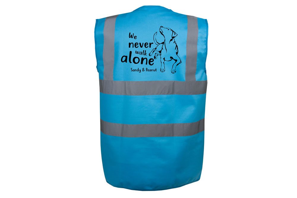 Hundesport Warnweste Sicherheitsweste: Never walk alone 4-Tierisch-tolle Geschenke-Tierisch-tolle-Geschenke