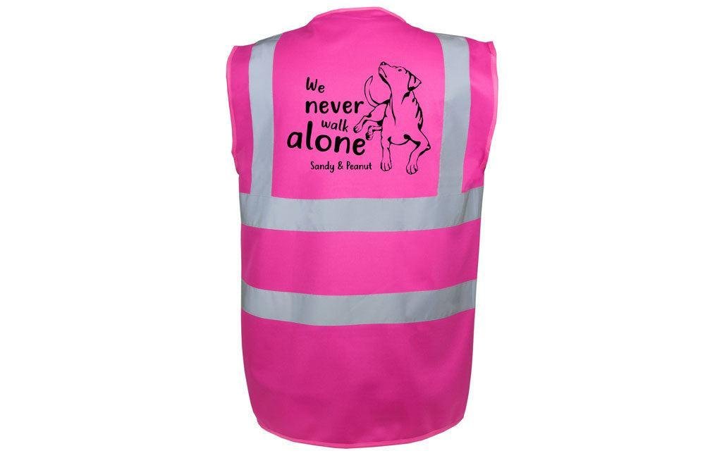Hundesport Warnweste Sicherheitsweste: Never walk alone 4-Tierisch-tolle Geschenke-Tierisch-tolle-Geschenke