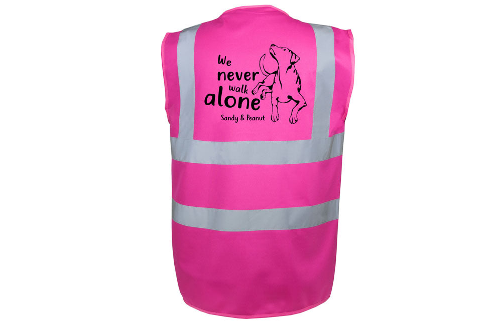 Hundesport Warnweste Sicherheitsweste: Never walk alone 4-Tierisch-tolle Geschenke-Tierisch-tolle-Geschenke