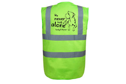 Hundesport Warnweste Sicherheitsweste: Never walk alone 4-Tierisch-tolle Geschenke-Tierisch-tolle-Geschenke