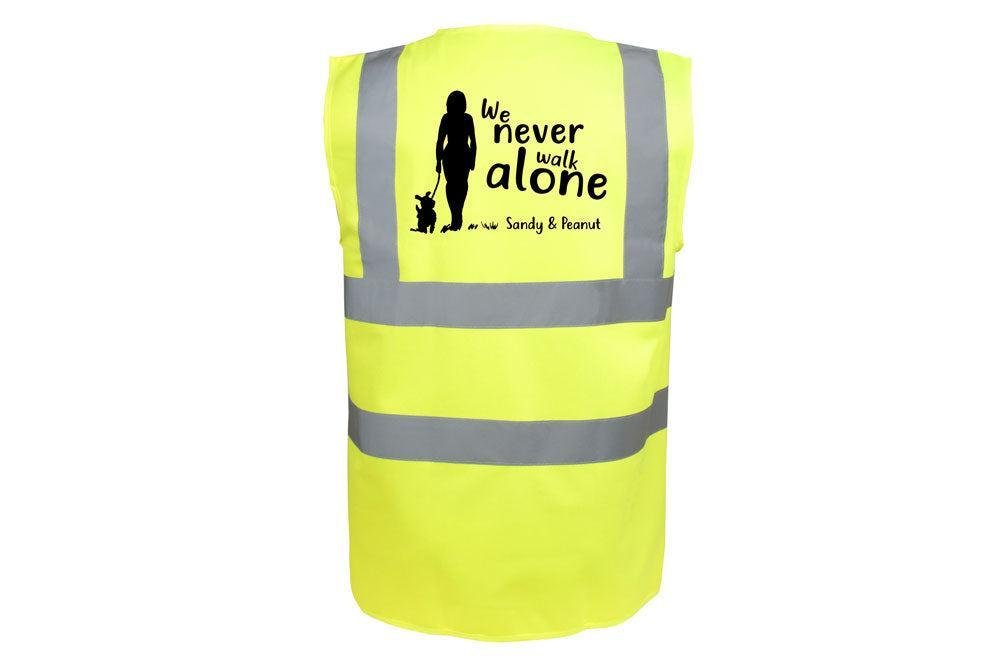 Hundesport Warnweste Sicherheitsweste: Never walk alone 2-Tierisch-tolle Geschenke-Tierisch-tolle-Geschenke